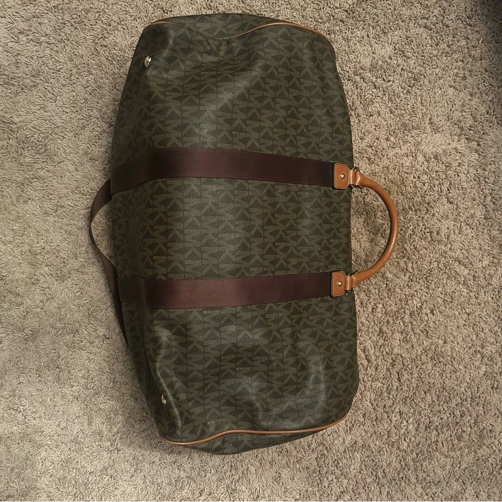 Michael Kors Brown Monogram duffle